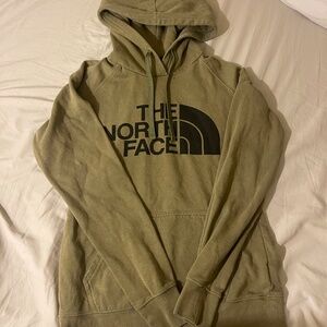 green north face hoodie